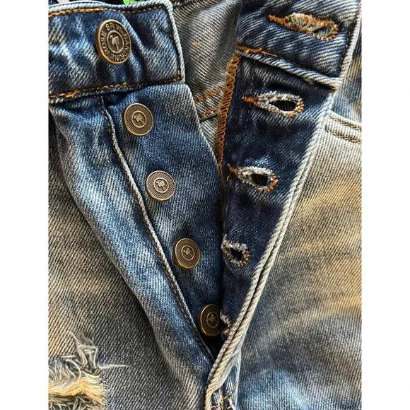 FREE PROPLE NWT WOMEN'S SIZE 27 “THE VIRGIN LABEL" DISTRESSED SKINNY JEAN - Picture 6 of 12